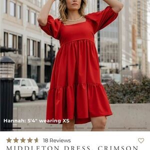 Albion Red Mini Dress